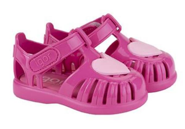 Igor Girl's S10310 Tobby Gloss Love Sandals - Fucsia
