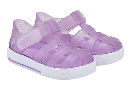 Igor S10171 Girl's Star Sandal - Lila