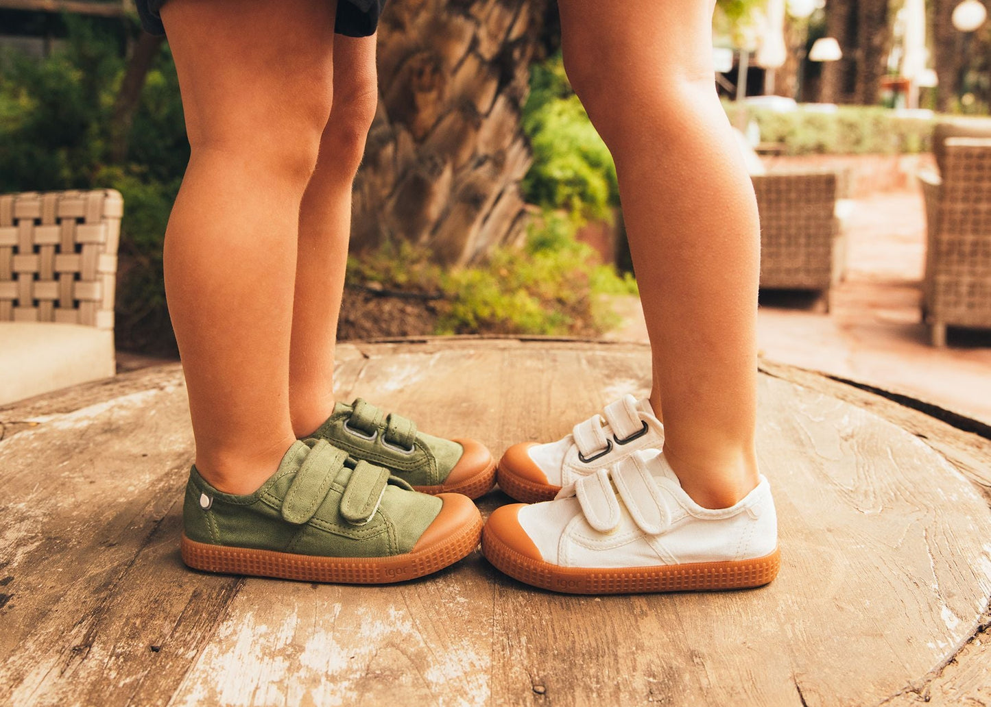 Igor Berri Velcro Caramelo Shoes - Blanco
