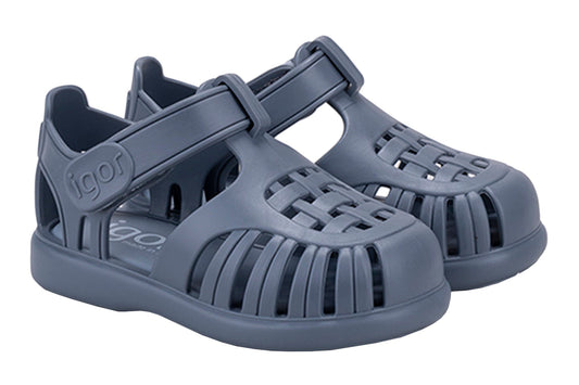 Tobby Solid Sandals, Azul