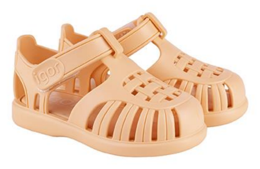 Tobby Solid Sandals - Apricot