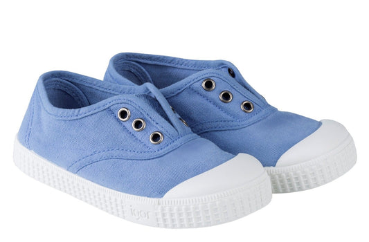 Berri Laceless Canvas Shoes - Jeans