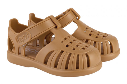 Tobby Solid Sandals, Mostaza