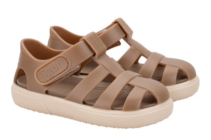 Igor Boy's And Girl's Bay Sandals - Taupe