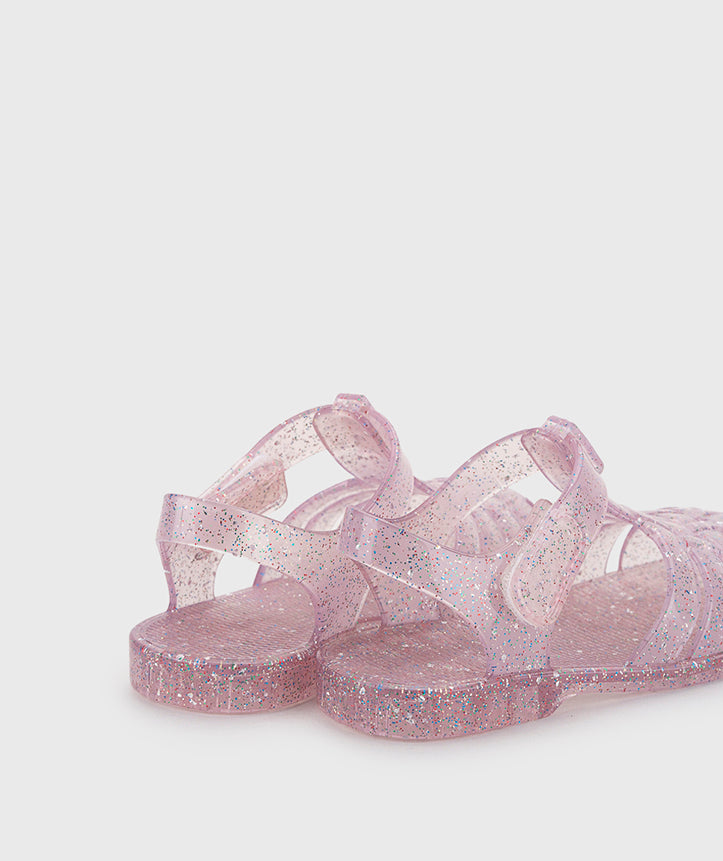 Igor 10329-385 Clasica Cristal Sandals, Tr.Rosa Multi Glitter